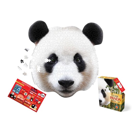I Am Puzzle Poster Size: Panda 73.66X71.12Cm