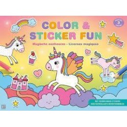 Color  And  Sticker Fun Magische Eenhoorns