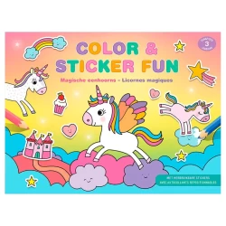 Color  And  Sticker Fun Magische Eenhoorns