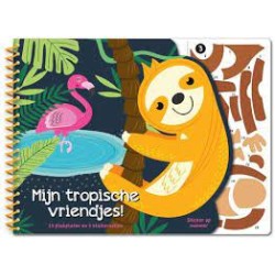 Stickeren Op Nummer Tropische Vriendjes