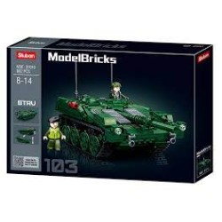 Nieuw - Modelbricks-Strv103 Main Battle Tank 692Pcs