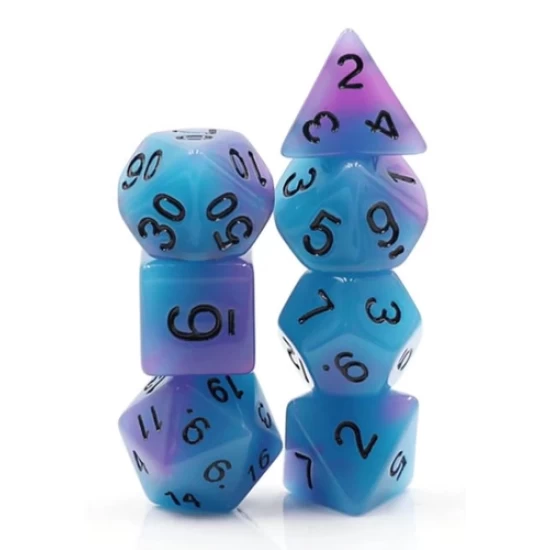 Glow In The Dark Supernova Rpg Dice Set
