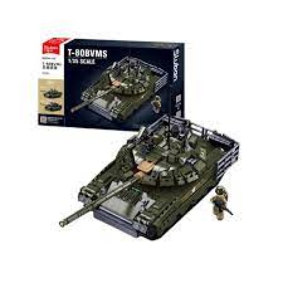 Modelbricks - 1/35 T-80Bvms Main Battle Tank 768Pcs