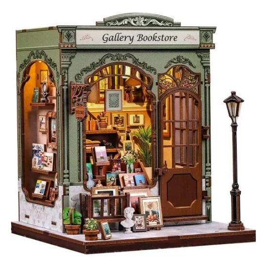 Miniature House Model Kit Gallery Bookstore 20 X 16 Cm Miniature House Model Kit Gallery Bookstore 20 X 16 Cm