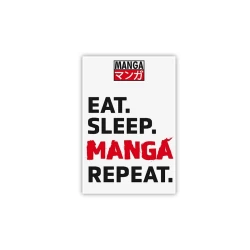Eat Sleep Manga Repeat - Magnet - Asian Art X6 Eat Sleep Manga Repeat - Magnet - Asian Art X6