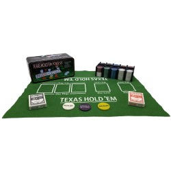 Pokerset Texas Hold'em Blik 200 Chips/K Pokerset Texas Hold'em Blik 200 Chips/K