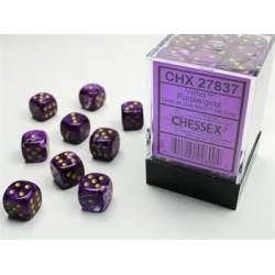 Dice Set Vortex 12Mm Purple-Gold D6 (36)