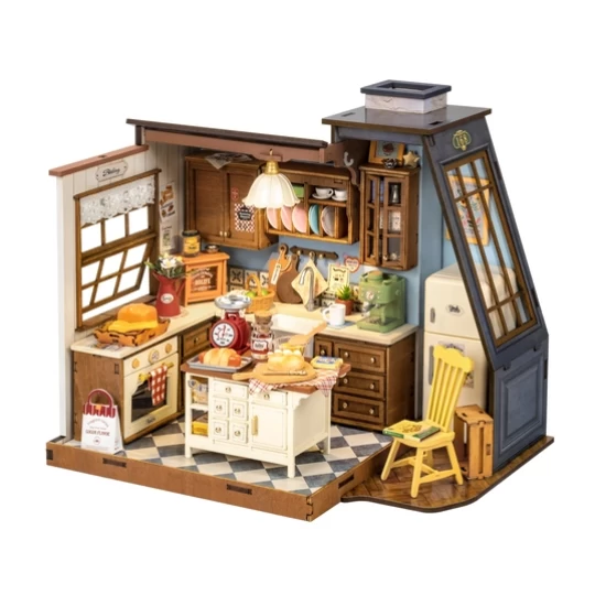 Robotime Diy Miniatuurhuis Kitchen Dg172 22×15X185Cm