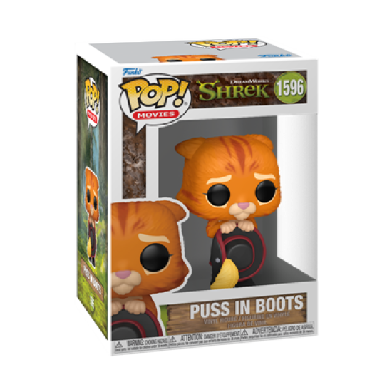 Shrek Pop! Movies Vinyl Figure 30Th Anniversary Puss In Boots 9 Cm
