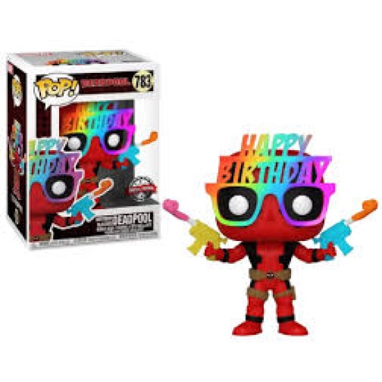 Deadpool Pop! Marvel Vinyl Figure 30Th Birthday Glasses Deadpool 9 Cm