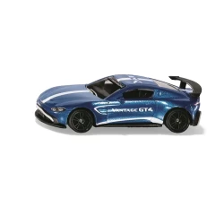 Siku Aston Martin Vantage Gt4 Speelgoedauto Metaal/Kunststof Blauw Metallic Lak Enorme Achtervleugel Sportieve Velgen Gedetailleerd Ontwerp Siku Aston Martin Vantage Gt4 Speelgoedauto Metaal/Kunststof Blauw Metallic Lak Enorme Achtervleugel Sportieve Velgen Gedetailleerd Ontwerp