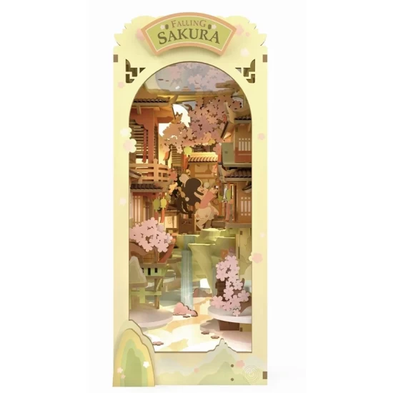 Robotime Book Nook Falling Sakura Robotime Book Nook Falling Sakura