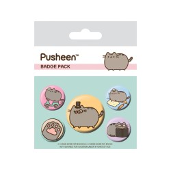 Pusheen Pin-Back Buttons 5-Pack Fancy Pusheen Pin-Back Buttons 5-Pack Fancy