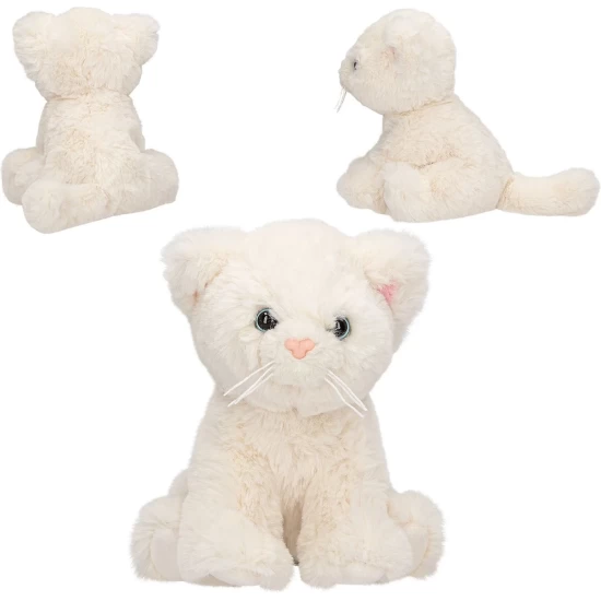 Topmodel Knuffel Kat Wit 16 Cm