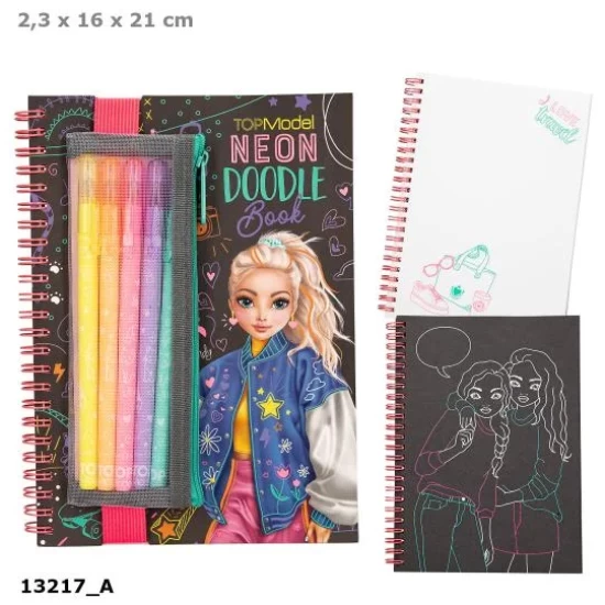 Topmodel Neon Doodle Kleurboek