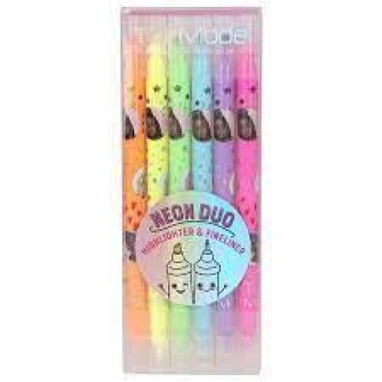 Topmodel Neon Duo Highlighter & Fineliner