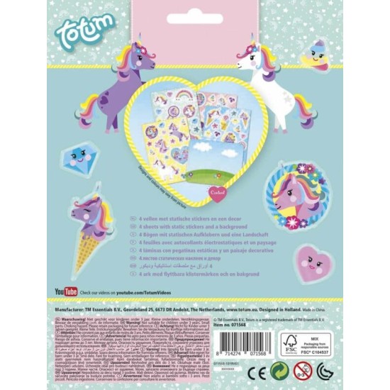 Totum Eenhoorn Raamstickers Totum Eenhoorn Raamstickers