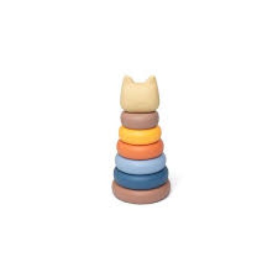 Cat Stacking Tower - Beiges And Blues