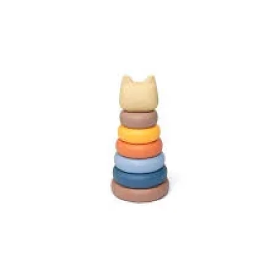 Cat Stacking Tower - Beiges And Blues