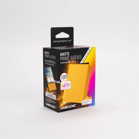Sleeves Pack Matte Prime Orange 66X91Mm (100)
