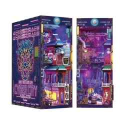 Tonecheer Diy Book Nook Cyber City Bookend Tq131 245X18X10Cm Tonecheer Diy Book Nook Cyber City Bookend Tq131 245X18X10Cm