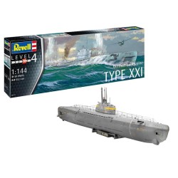 German Submarine Type Xxi Revell Modelbouwpakket