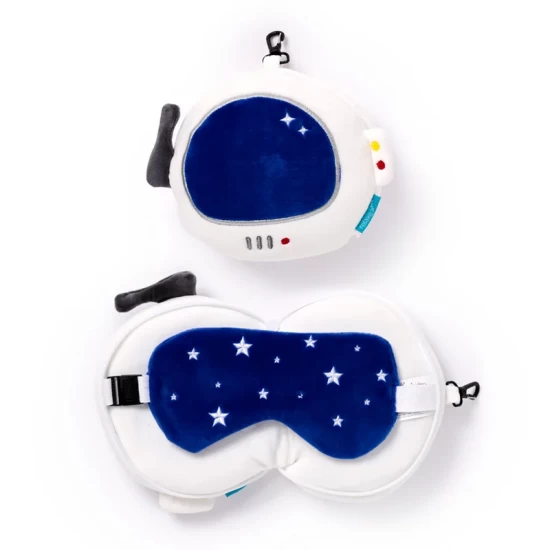 Relaxeazzz Ruimtevaart Rond Pluche Reiskussen & Slaapmasker