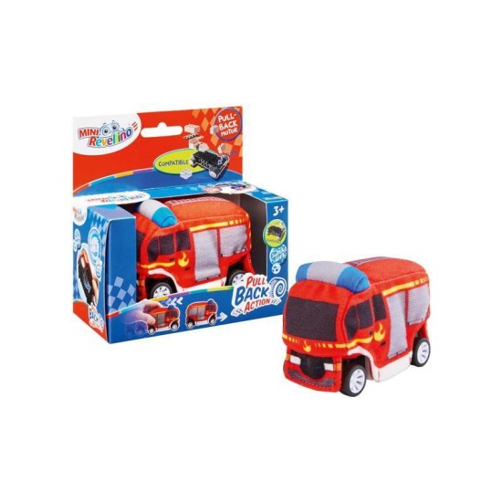 Mini Revellino Fire Truck Mini Revellino Pluchen Voertuig Voor Vanaf 2 Jaar