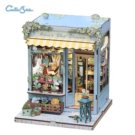 Cutebee 3D Diy Huisje Annas Blue Blossom Cwgc211 157162197Cm