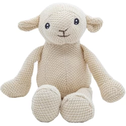 Cute Since 1999 - Katoenen Knuffel - Wit Lammetje - Baby Knuffel - 17Cm