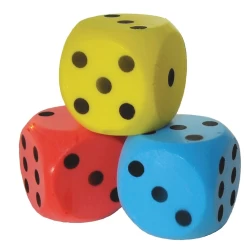 Dobbelsteen Schuimrubber Geel 15 Cm. Dobbelsteen Schuimrubber Geel 15 Cm.