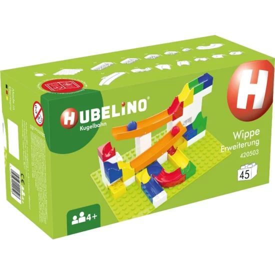 Hubelino Knikkerbaan Met Wip-Uitbreiding (43 Onderdelen)