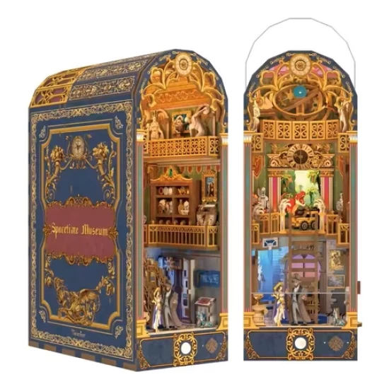 Tonecheer Diy Book Nook Spacetime Museum Bookend Tq133 27X20X102Cm