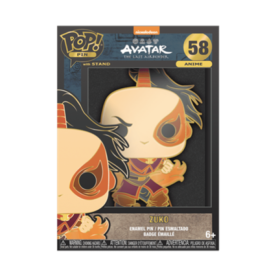 Avatar The Last Airbender Loungefly Pop! Enamel Pin Zuko 10 Cm