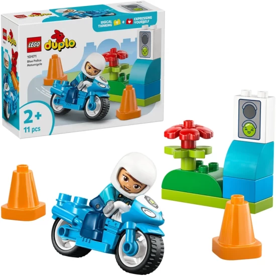Duplo Blaues Polizeimotorrad