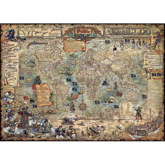 Puzzel Pirate World 2000 Heye 29847