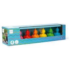 Set Van 6 Kermiseendjes - Regenboog Set Van 6 Kermiseendjes - Regenboog