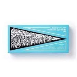 Magic Velvet Pennant Coloring Set Small Victories