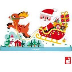 Janod X-Mas - Verticale Puzzel - De Arreslee