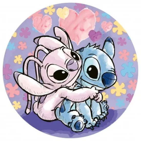 Lilo & Stitch Round Jigsaw Puzzle Stitch (500 Pieces)