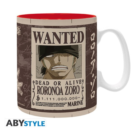 One Piece - Mug - 460 Ml - Zoro Wanted - Subli - Box X2