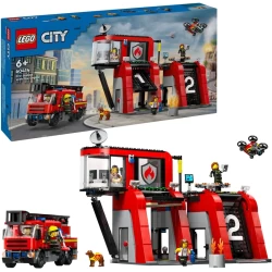 Lego City 60414 Feuerwehrstation Mit Drehleiterfahrzeug Lego City 60414 Feuerwehrstation Mit Drehleiterfahrzeug
