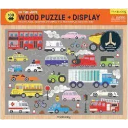 100 Piece Wood Puzzle + Displ/On The Move