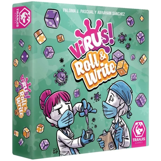 Virus Roll & Write Dobbelspel En-Es