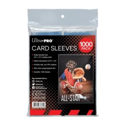 Upper Deck - Clear Card Sleeves For Standard Size Trading Cards - 2.5 X 3.5 (1000 Count Retail Pack) Upper Deck - Clear Card Sleeves For Standard Size Trading Cards - 2.5 X 3.5 (1000 Count Retail Pack)