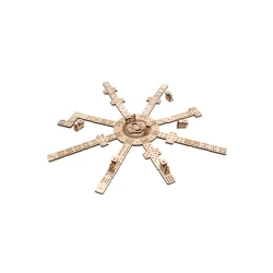 Eco Wood Art (Ewa) 3D Houten Meganische Puzzel Dominospelvariant Mexican Train 1591253×248×73Cm