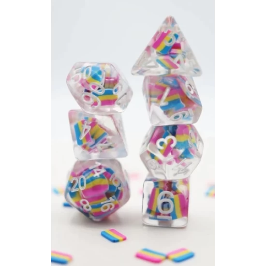 Pansexual Flag Rpg Dice Set