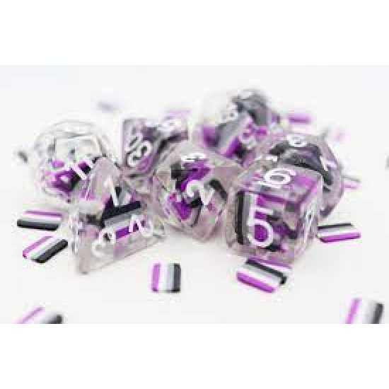 Asexual Flag Rpg Dice Set