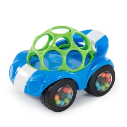 Oball Rattle & Roll Buggie Toy - Blue Oball Rattle & Roll Buggie Toy - Blue