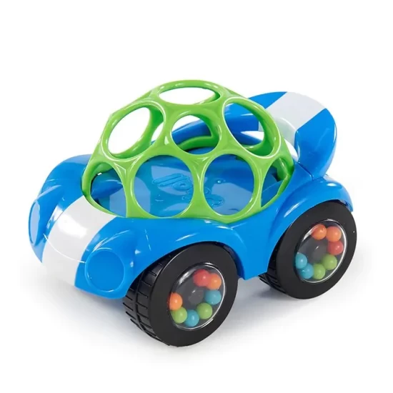 Oball Rattle & Roll Buggie Toy - Blue